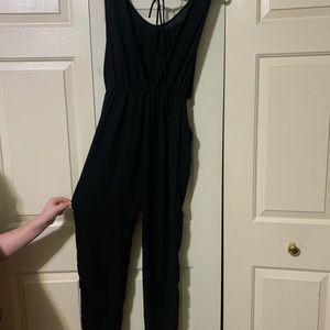 black jumpsuit